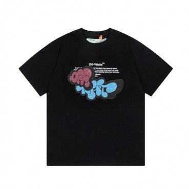 오프화이트 남/녀 모던 블랙 반팔티 - Off white Unisex Black Tshirts 