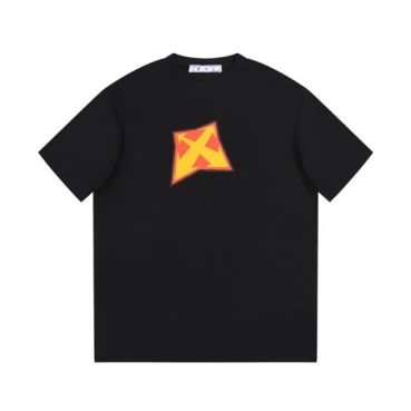 오프화이트 남/녀 모던 블랙 반팔티 - Off white Unisex Black Tshirts 