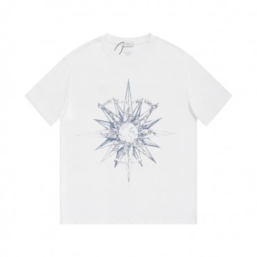 디올 남성 화이트 크루넥 반팔티 - Dior Mens White Tshirts 