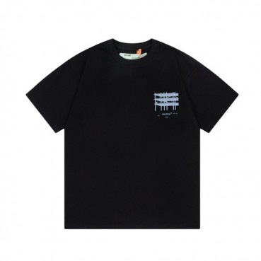 오프화이트 남/녀 모던 블랙 반팔티 - Off white Unisex Black Tshirts 