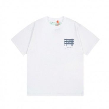 오프화이트 남/녀 모던 화이트 반팔티 - Off white Unisex White Tshirts 