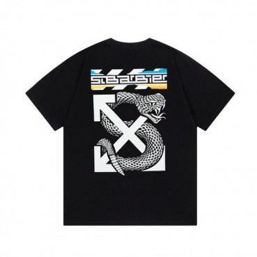 오프화이트 남/녀 모던 블랙 반팔티 - Off white Unisex Black Tshirts 