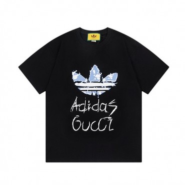 구찌 남/녀 블랙 크루넥 반팔티 - Gucci Unisex Black Short sleeved T