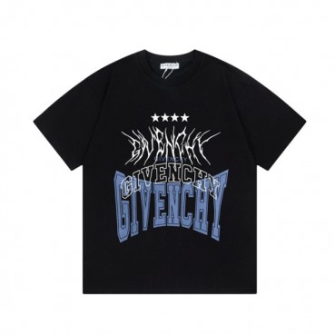 지방시 남성 크루넥 블랙 반팔티 - Givenchy Mens Black Tshirts 