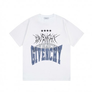 지방시 남성 크루넥 화이트 반팔티 - Givenchy Mens White Tshirts 