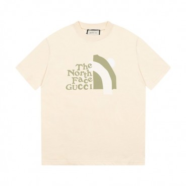 구찌 남/녀 아이보리 크루넥 반팔티 - Gucci Unisex Ivory Short sleeved T