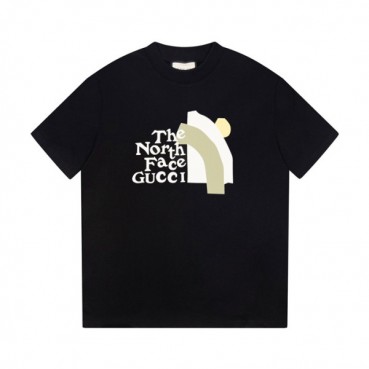 구찌 남/녀 블랙 크루넥 반팔티 - Gucci Unisex Black Short sleeved T