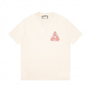 구찌 남/녀 아이보리 크루넥 반팔티 - Gucci Unisex Ivory Short sleeved T