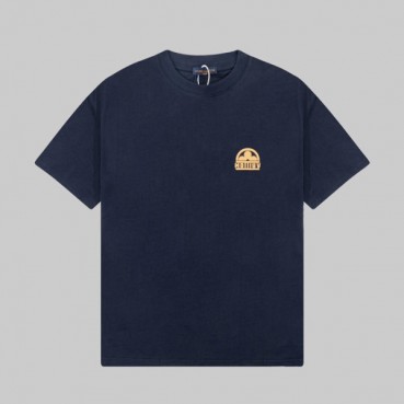 루이비통 남성 네이비 크루넥 반팔티 - Louis vuitton Mens Navy Short sleeved T