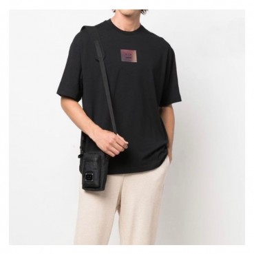 아크네 남성 블랙 크루넥 반팔티 - Acne Mens Black Short sleeved T