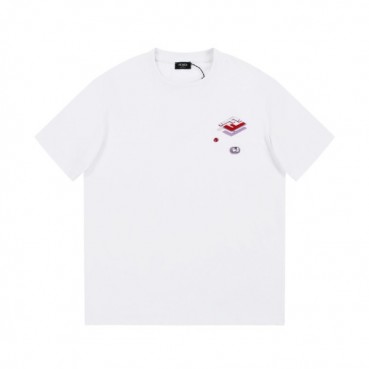 펜디 남성 화이트 크루넥 반팔티 - Fendi Mens White Short sleeved T