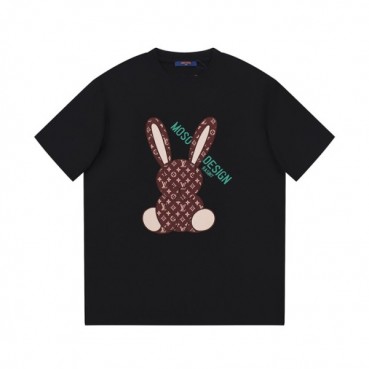 루이비통 남성 블랙 크루넥 반팔티 - Louis vuitton Mens Black Tshirts 