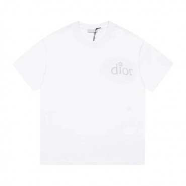 디올 남성 화이트 크루넥반팔티 - Dior Mens White Tshirts 