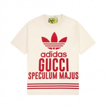 구찌 남/녀 아이보리 크루넥 반팔티 - Gucci Unisex Ivory Tshirts 