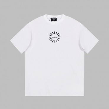 발렌시아가 남성 크루넥 화이트 반팔티 - Balenciaga Mens White Tshirts 