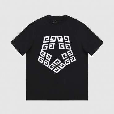 지방시 남성 크루넥 블랙 반팔티 - Givenchy Mens Black Tshirts 