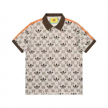 구찌 남성 브라운 폴로 반팔티 - Gucci Mens Brown Tshirts 