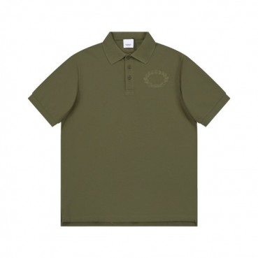 버버리 남성 카키 폴로 반팔티 - Burberry Mens Khaki Tshirts 