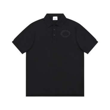 버버리 남성 블랙 폴로 반팔티 - Burberry Mens Black Tshirts 