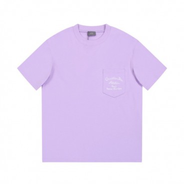 디올 남성 퍼플 크루넥 반팔티 - Dior Mens Purple Tshirts 