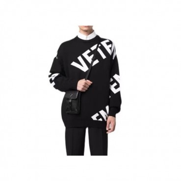 베트멍 남/녀 트렌디 블랙 반팔티 - Vetements Unisex Black Tshirts 