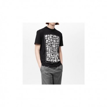 루이비통 남성 블랙 크루넥 반팔티 - Louis vuitton Mens Black Tshirts 