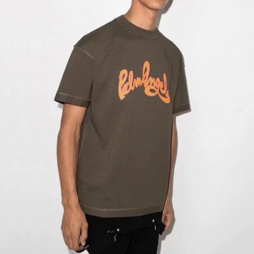 팜 엔젤스 남성 그린 크루넥 반팔티 - Mens Green Tshirts 