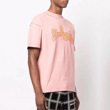 팜 엔젤스 남성 핑크 크루넥 반팔티 - Mens Pink Tshirts 
