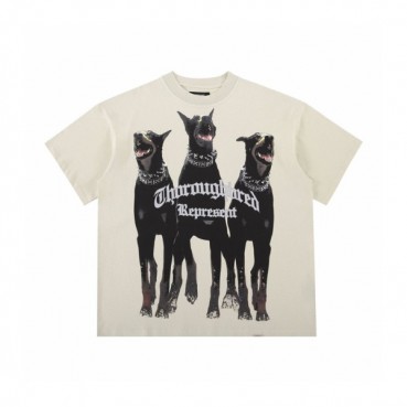 리프리젠트 남성 아이보리 크루넥 반팔티 - Mens Ivory Tshirts 