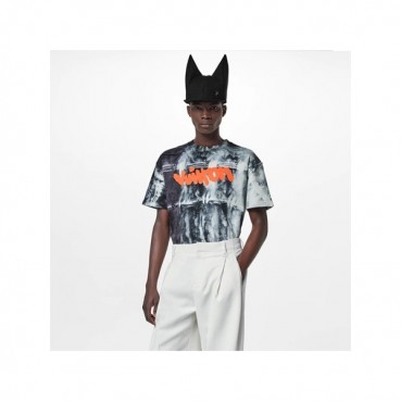 루이비통 남성 그레이 크루넥 반팔티 - Mens Gray Tshirts 