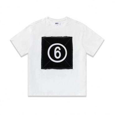 메종마르지엘라 남/녀 크루넥 화이트 반팔티 - Unisex White Tshirts 