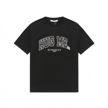 지방시 남/녀 크루넥 블랙 반팔티 - Unisex Black Tshirts 