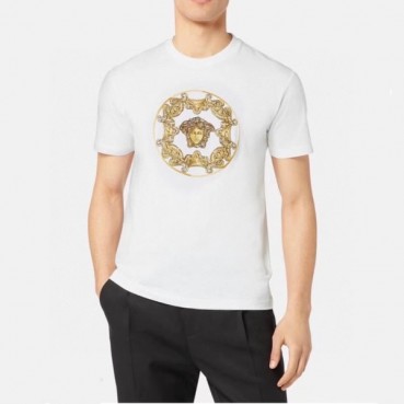베르사체 남성 화이트 크루넥 반팔티 - Mens White Tshirts 