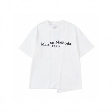 메종마르지엘라 남/녀 크루넥 화이트 반팔티 - Unisex White Tshirts 