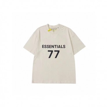 피어오브갓 남성 베이지 크루넥 반팔티 - Mens Beige Tshirts 