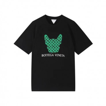 보테가 남성 크루넥 블랙 반팔티 - Mens Black Tshirts 