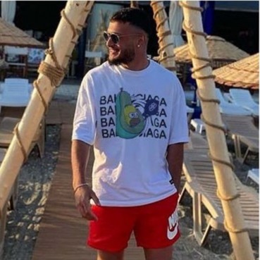 발렌시아가 남성 화이트 반팔티 - Balenciaga Mens White Tshirts 