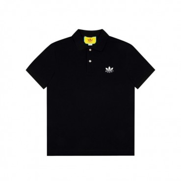 구찌 남/녀 블랙 폴로 반팔티 - Unisex Black Tshirts 
