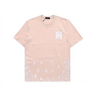 아미리 남성 핑크 크루넥 반팔티 - Mens Pink Tshirts 