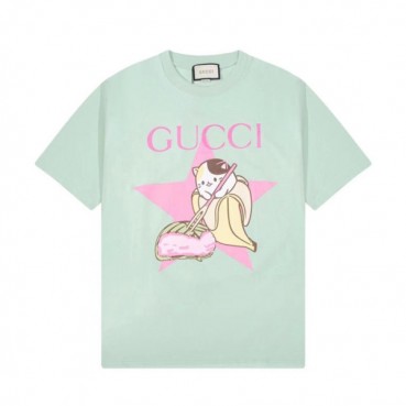구찌 남/녀 민트 크루넥 반팔티 - Unisex Mint Tshirts 