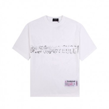 구찌 남/녀 화이트 크루넥 반팔티 - Unisex White Tshirts 