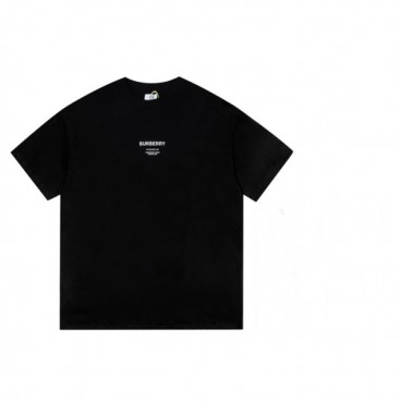 버버리 남성 블랙 반팔티 - Mens Black Tshirts 