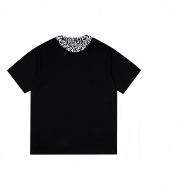 펜디 남성 블랙 크루넥 반팔티 - Mens Black Tshirts 