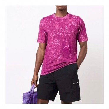 스톤아일랜드 남성 핑크 크루넥 반팔티 - Mens Pink Tshirts 