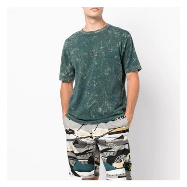 스톤아일랜드 남성 그린 크루넥 반팔티 - Mens Green Tshirts 