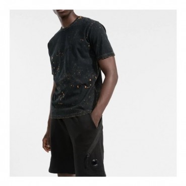 스톤아일랜드 남성 블랙 크루넥 반팔티 - Mens Black Tshirts 