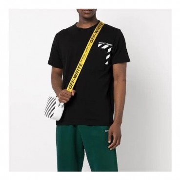 오프화이트 남/녀 모던 블랙 반팔티 - Unisex Black Tshirts 