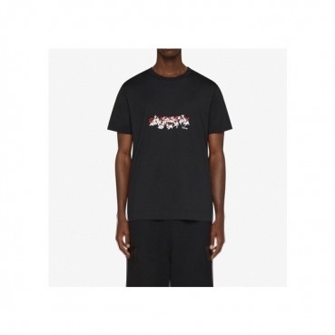 지방시 남성 크루넥 블랙 반팔티 - Mens Black Tshirts 