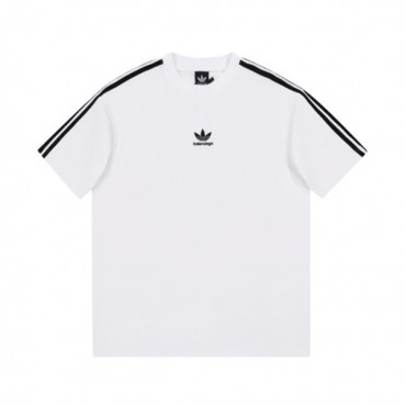 발렌시아가 남성 크루넥 화이트 반팔티 - Mens White Tshirts 