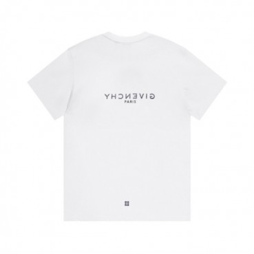 지방시 남성 크루넥 화이트 반팔티 - Mens White Tshirts 